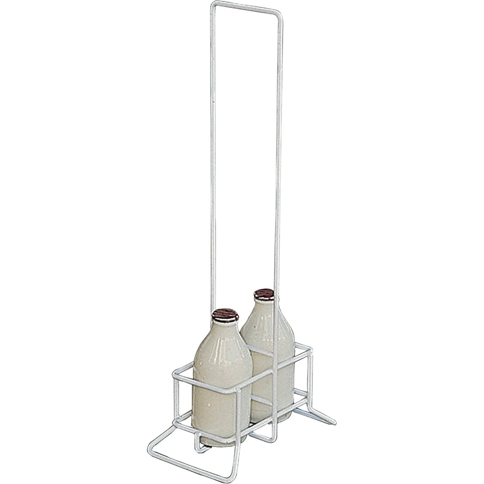 Homecraft Long Handle Bottle Holder, Milk Bottle Wired Crate, Mobility And Support Aid For Elderly, Disabled And Handicapped Users