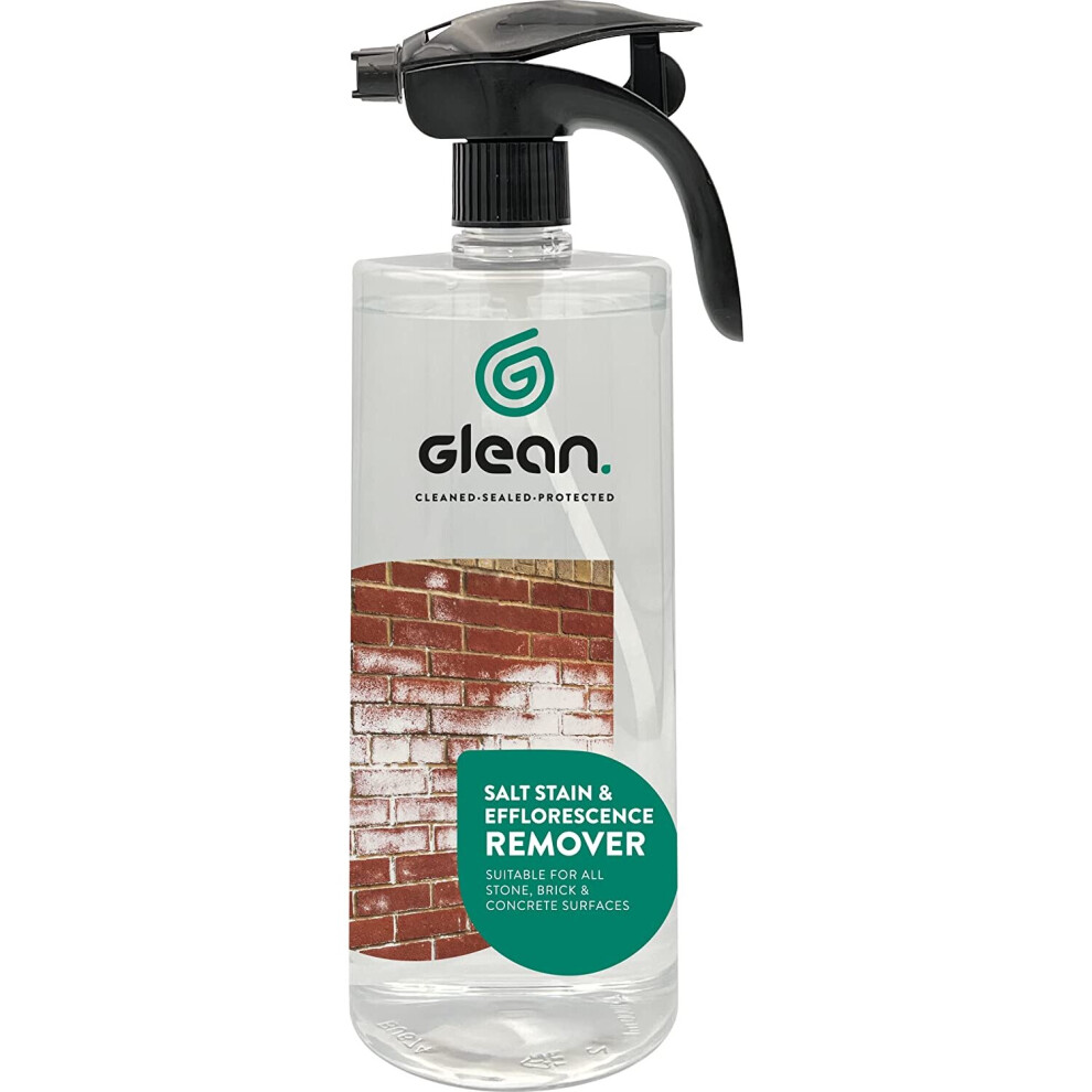 (1 Litre) GLEAN Salt Stain & Efflorescence Remover | Suitable For Stone, Brick & Concrete | Ready to Use