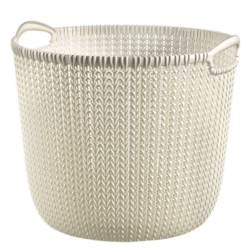 Curver Runder Wäschekorb Curver Knit L creme