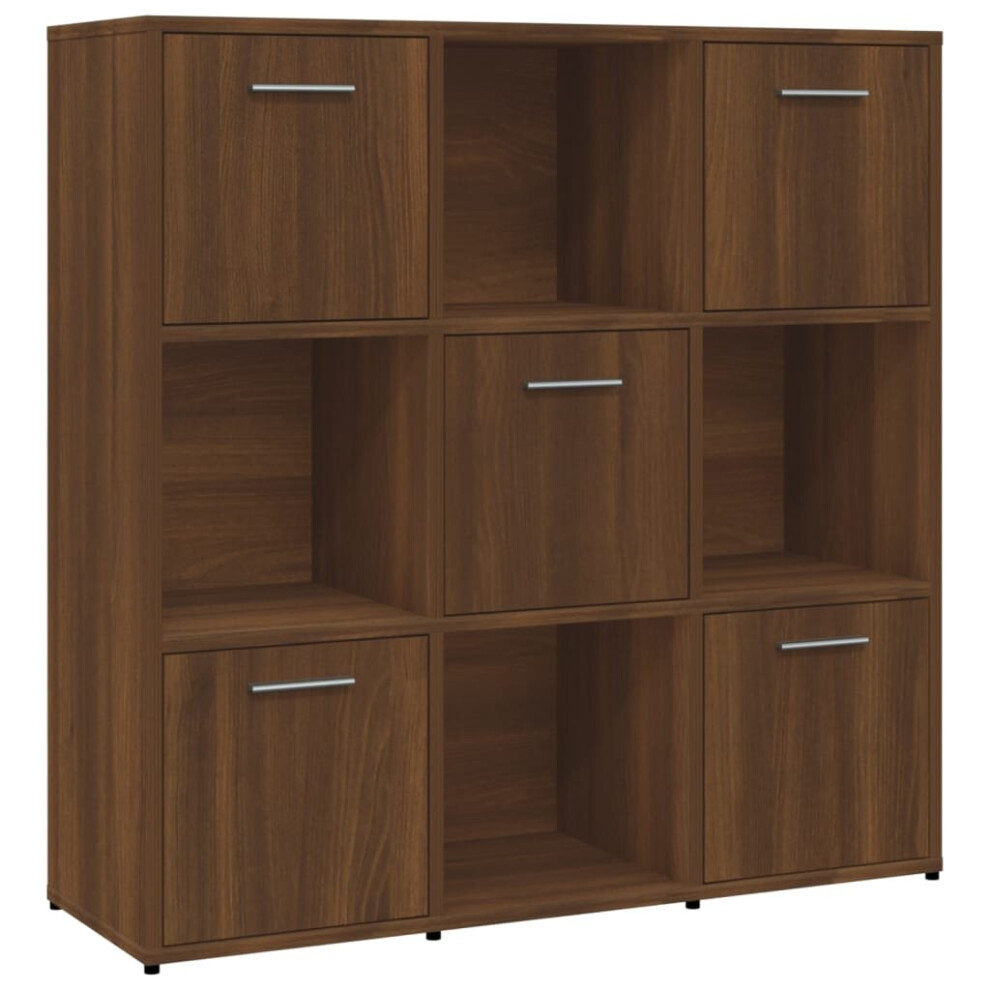 Vidaxl ( Oak) Book Cabinet Book Rack Organiser Bookshelf Bookcase Engineered Wood Brown