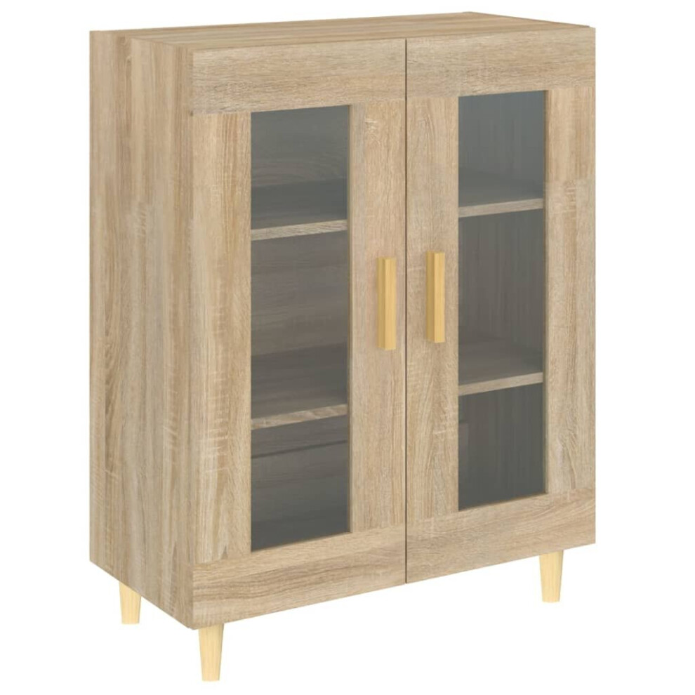 Vidaxl (Sonoma Oak) Sideboard Engineered Wood Side Cabinet Home Organiser Multi Colours