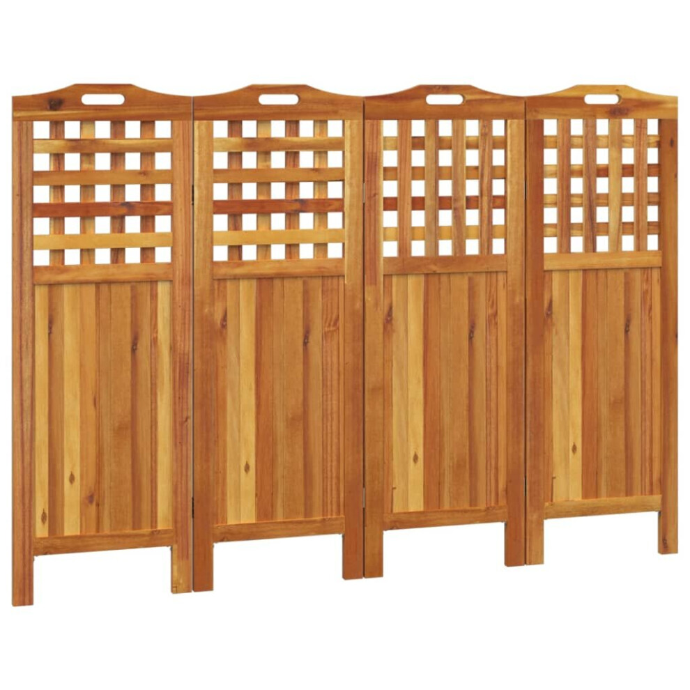 Vidaxl (162 X 2 X 115 Cm (L X W X H)) Solid Wood Acacia Room Divider Separator Privacy Screen Multi Sizes