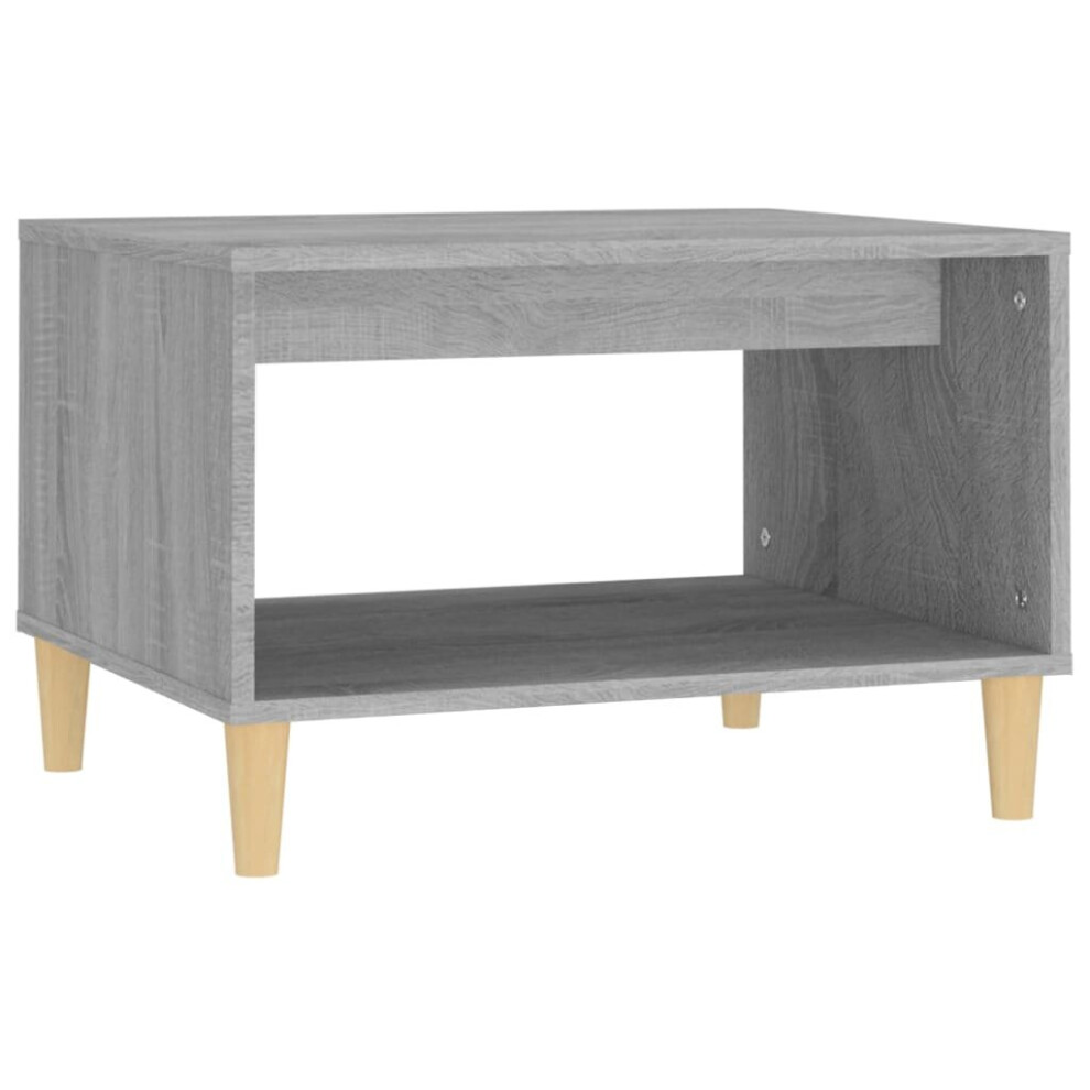Vidaxl (Grey Sonoma) Coffee Table Engineered Wood Side Centre Accent End Table Multi Colours