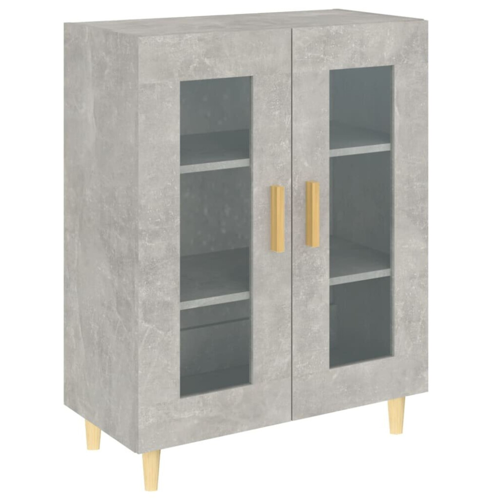 Vidaxl (Concrete ) Sideboard Engineered Wood Side Cabinet Home Organiser Multi Colours Grey