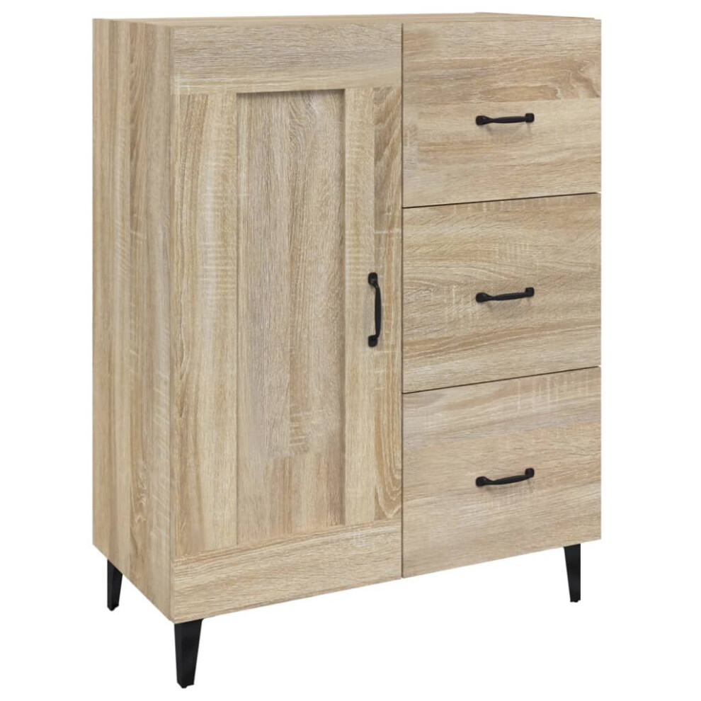 Vidaxl (Sonoma Oak) Sideboard Engineered Wood Side Cabinet Home Organiser Multi Colours