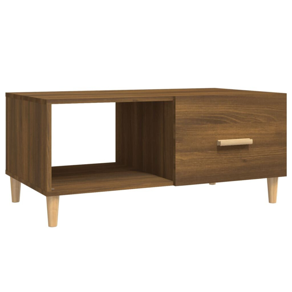 (Brown oak) vidaXL Coffee Table Engineered Wood Side Centre Accent End Table Multi Colours