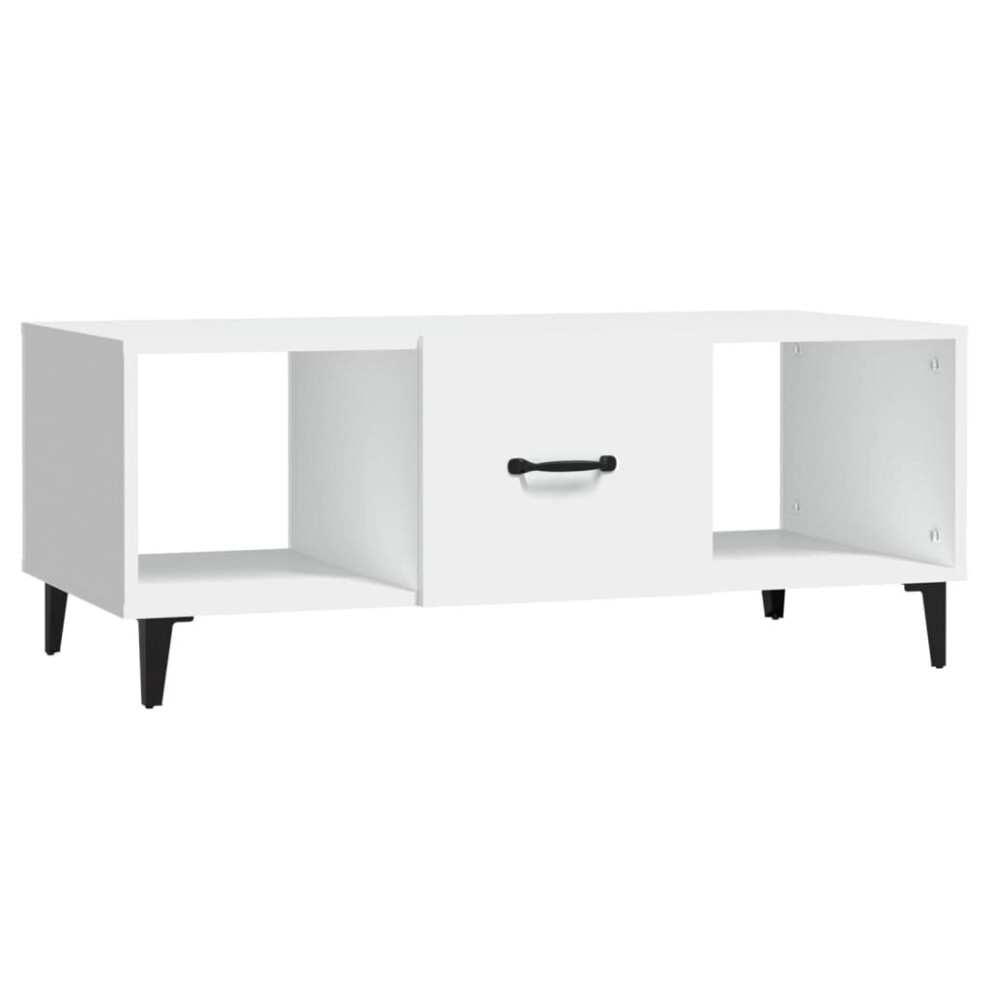 (White) vidaXL Coffee Table Engineered Wood Indoor Side Accent End Table Multi Colours