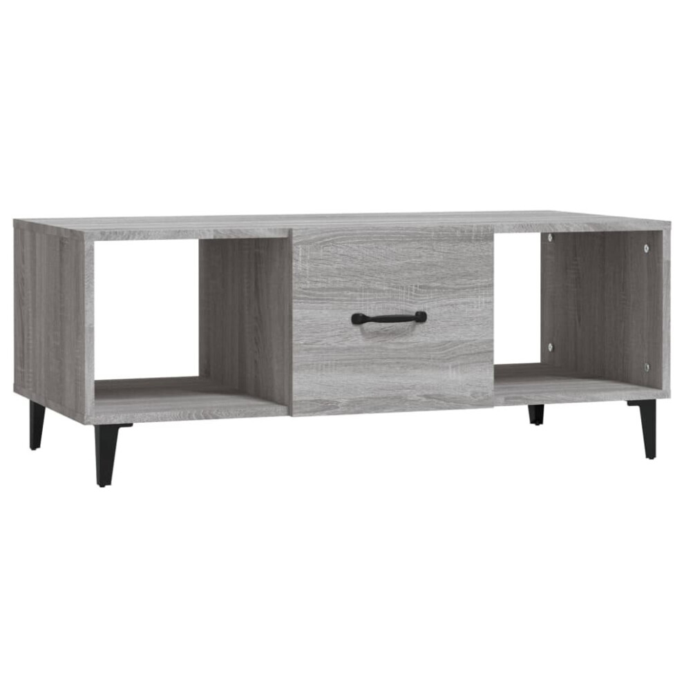 (Grey sonoma) vidaXL Coffee Table Engineered Wood Indoor Side Accent End Table Multi Colours