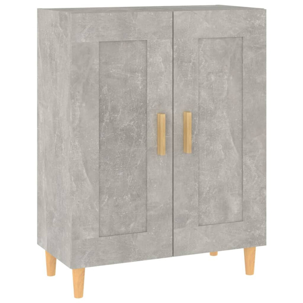Vidaxl (Concrete Grey) Sideboard Engineered Wood Side Cabinet Home Organiser Multi Colours