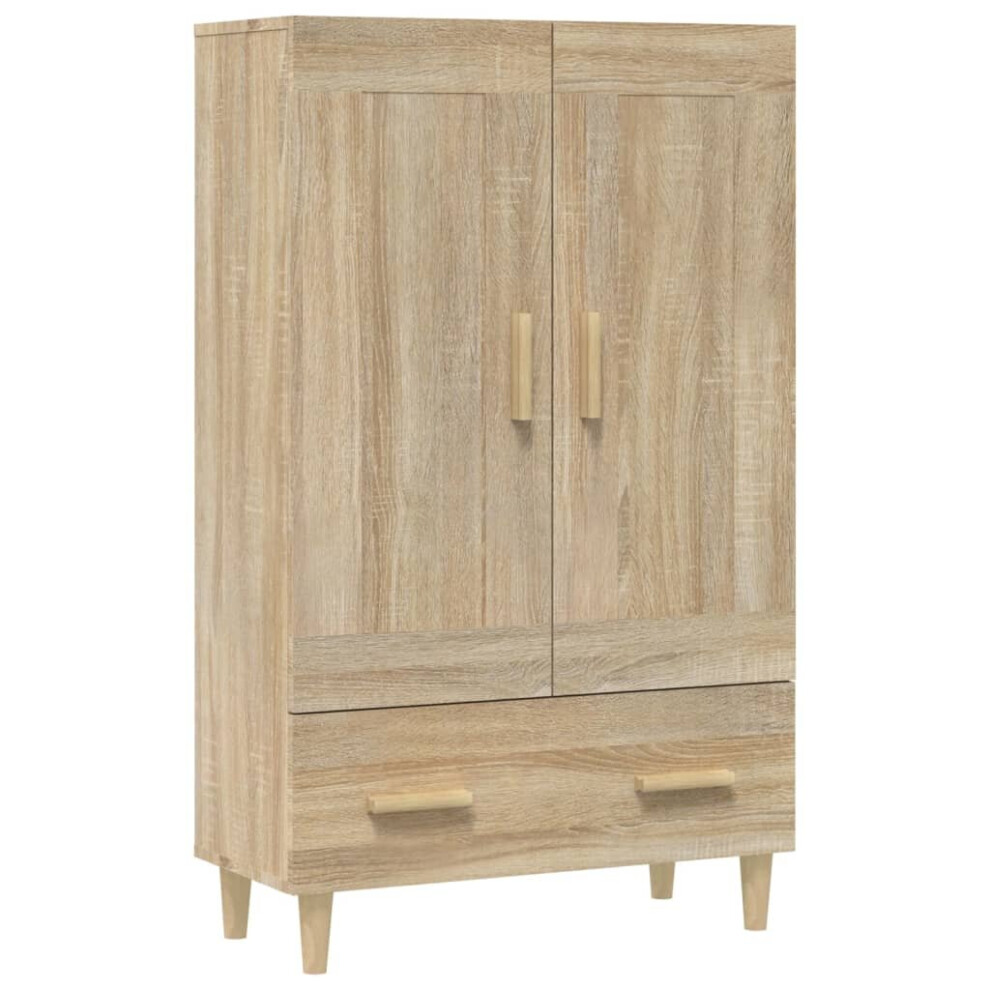 Vidaxl (Sonoma Oak) Highboard Engineered Wood Home Sideboard Buffet Cabinet Multi Colours