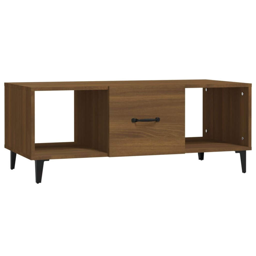 (Brown oak) vidaXL Coffee Table Engineered Wood Indoor Side Accent End Table Multi Colours