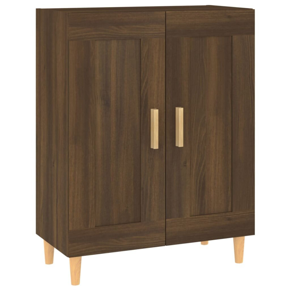 Vidaxl (Brown Oak) Sideboard Engineered Wood Side Cabinet Home Organiser Multi Colours