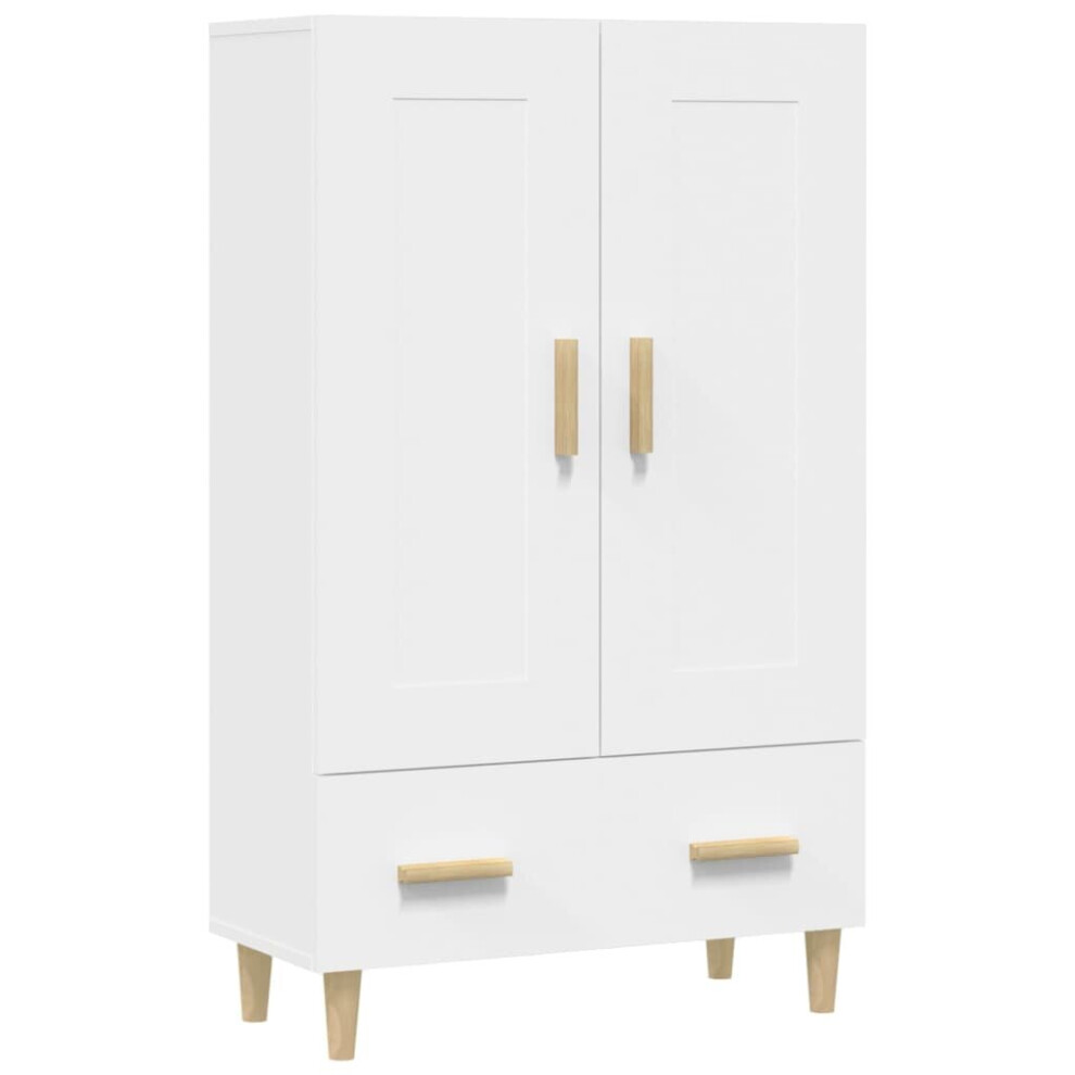 (White) vidaXL Highboard Engineered Wood Home Sideboard Buffet Cabinet Multi Colours