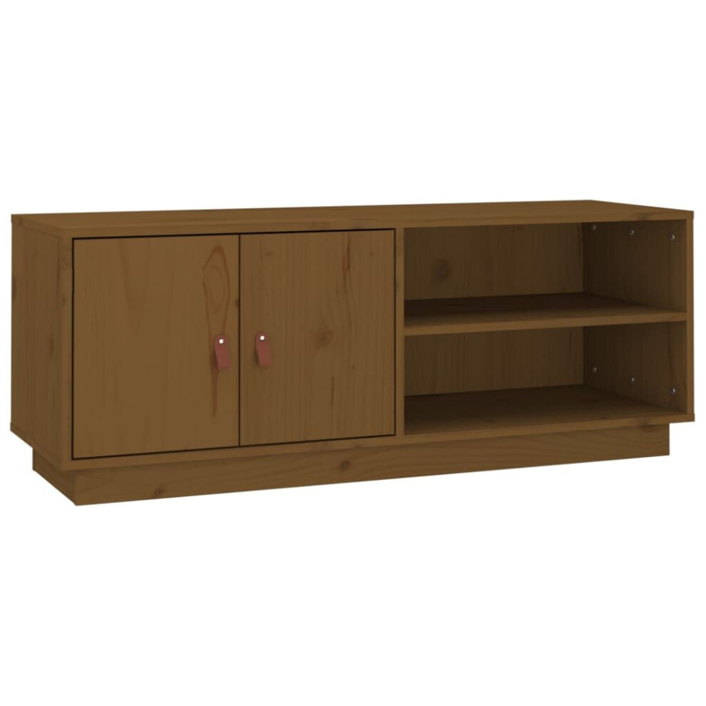 (Honey brown) vidaXL Solid Wood Pine TV Cabinet TV Console Media Unit Cabinet Multi Colours