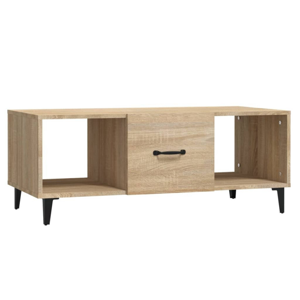 (Sonoma oak) vidaXL Coffee Table Engineered Wood Indoor Side Accent End Table Multi Colours