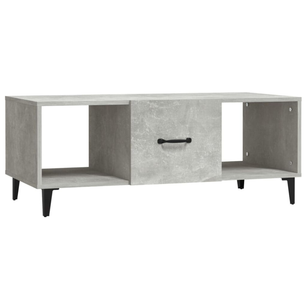 (Concrete grey) vidaXL Coffee Table Engineered Wood Indoor Side Accent End Table Multi Colours