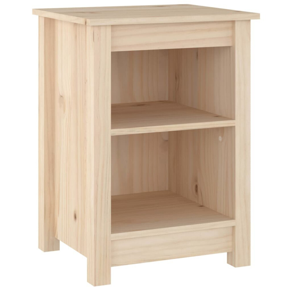 (Brown, 1) vidaXL 1/2x Solid Wood Pine Bedside Cabinet Nightstand End Table Multi Colours