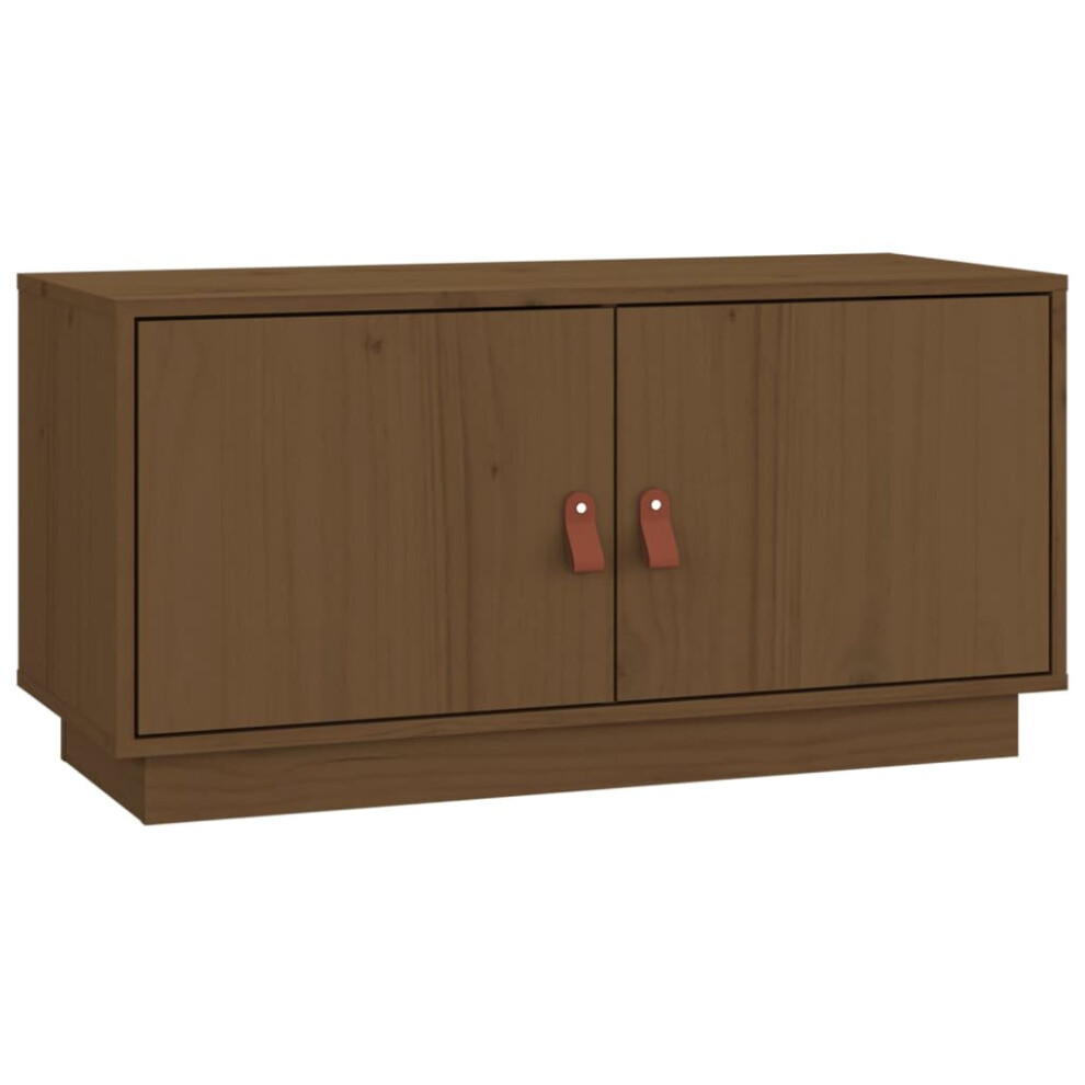 Vidaxl (Honey ) Solid Wood Pine Tv Cabinet Tv Console Media Unit Cabinet Multi Colours Brown