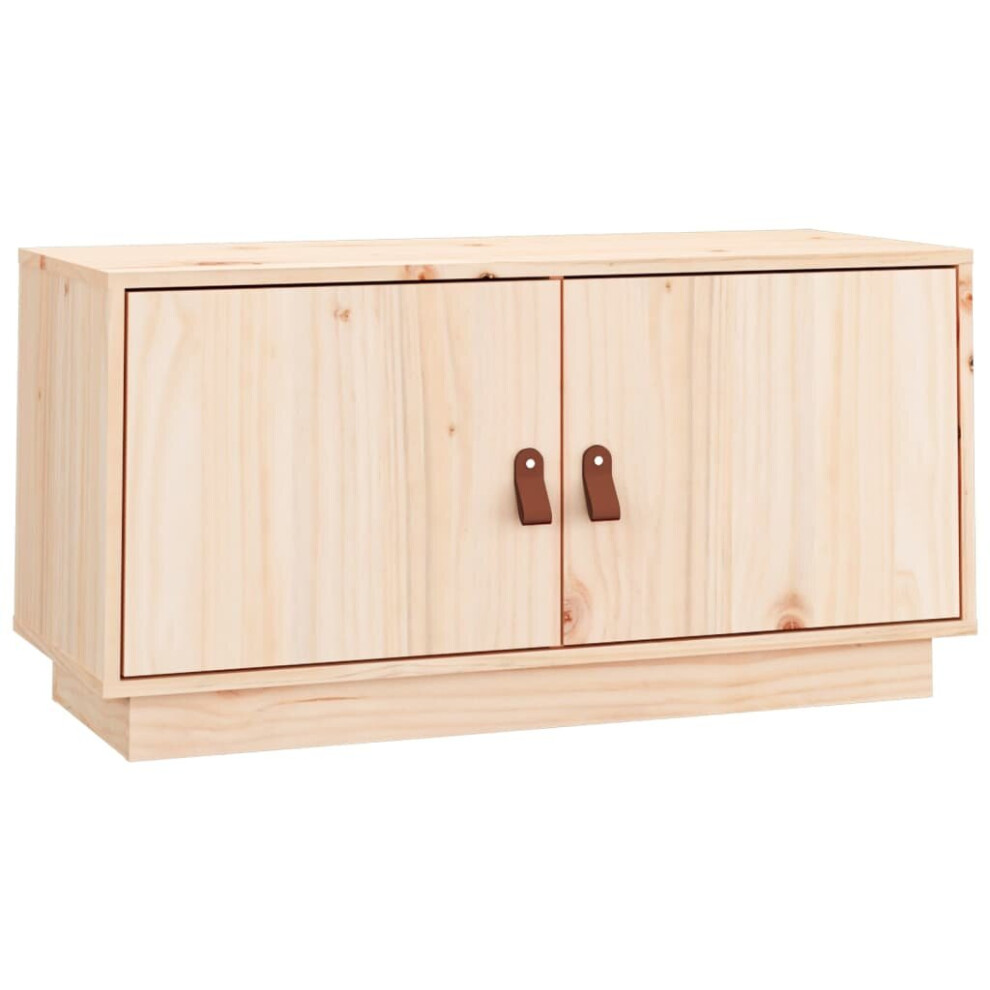 (Brown) vidaXL Solid Wood Pine TV Cabinet TV Console Media Unit Cabinet Multi Colours