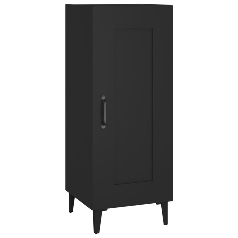 (Black) vidaXL Sideboard Engineered Wood Home Organiser Storage Cabinet Multi Colours