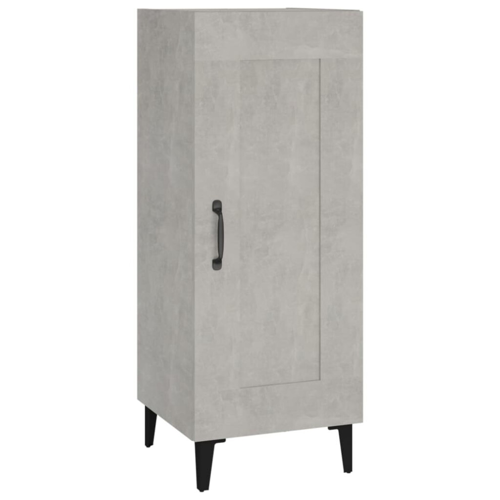 Vidaxl (Concrete ) Sideboard Engineered Wood Home Organiser Storage Cabinet Multi Colours Grey