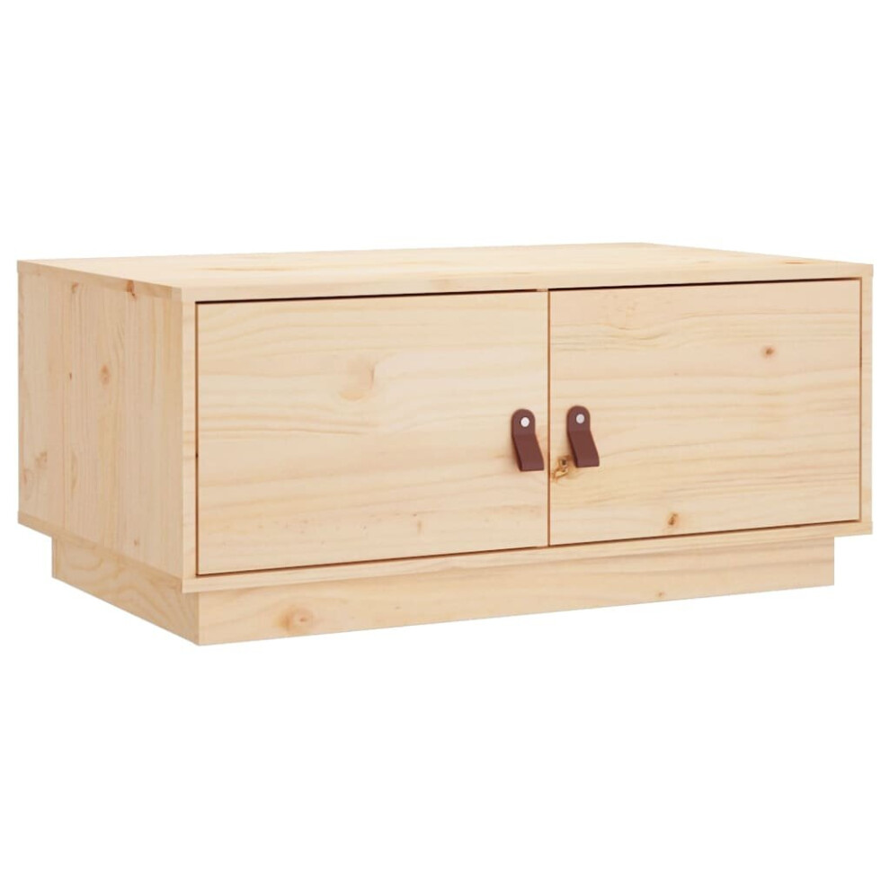 Vidaxl Brown (Brown) Coffee Table Hallway Side Table Centre Accent End Table Solid Wood Pine