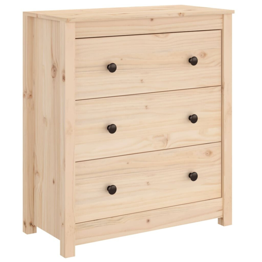 Vidaxl (Brown, 1/70 X 35 X 80 Cm (W X D X H)) Solid Wood Pine Sideboard Wooden Cupboard Storage Cabinet Multi Colours