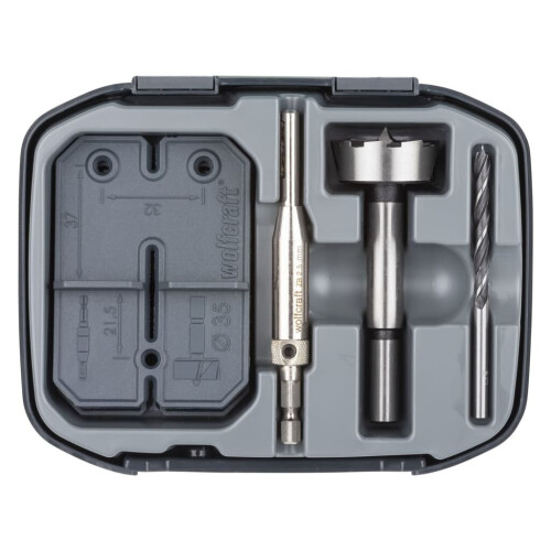 wolfcraft wolfcraft Hinge Hole Set 5 Piece 35 mm Drill Accessory Tool Hinge Hole Set 1