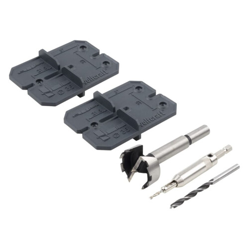 wolfcraft wolfcraft Hinge Hole Set 5 Piece 35 mm Drill Accessory Tool Hinge Hole Set 2