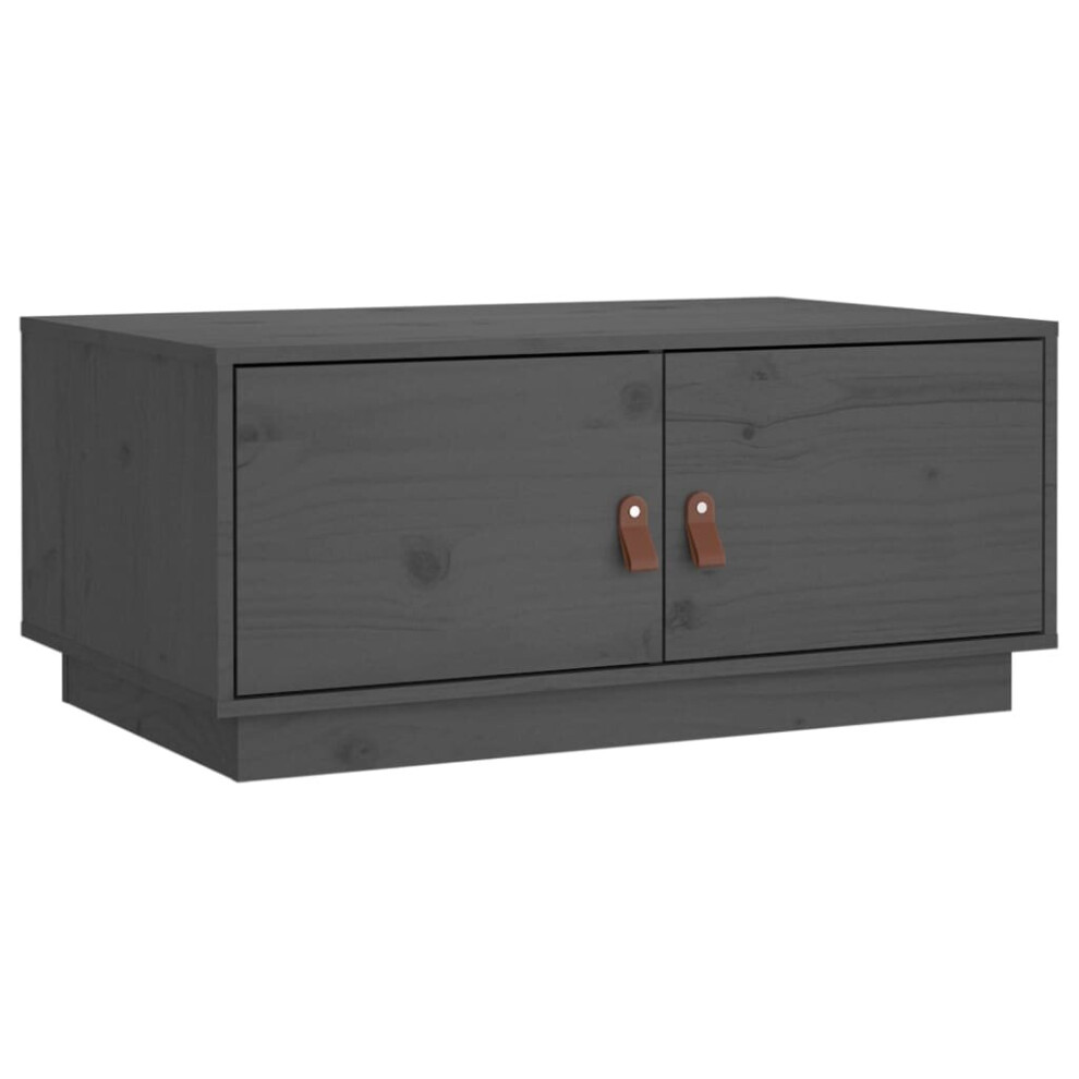 Vidaxl (Grey) Coffee Table Hallway Side Table Centre Accent End Table Solid Wood Pine