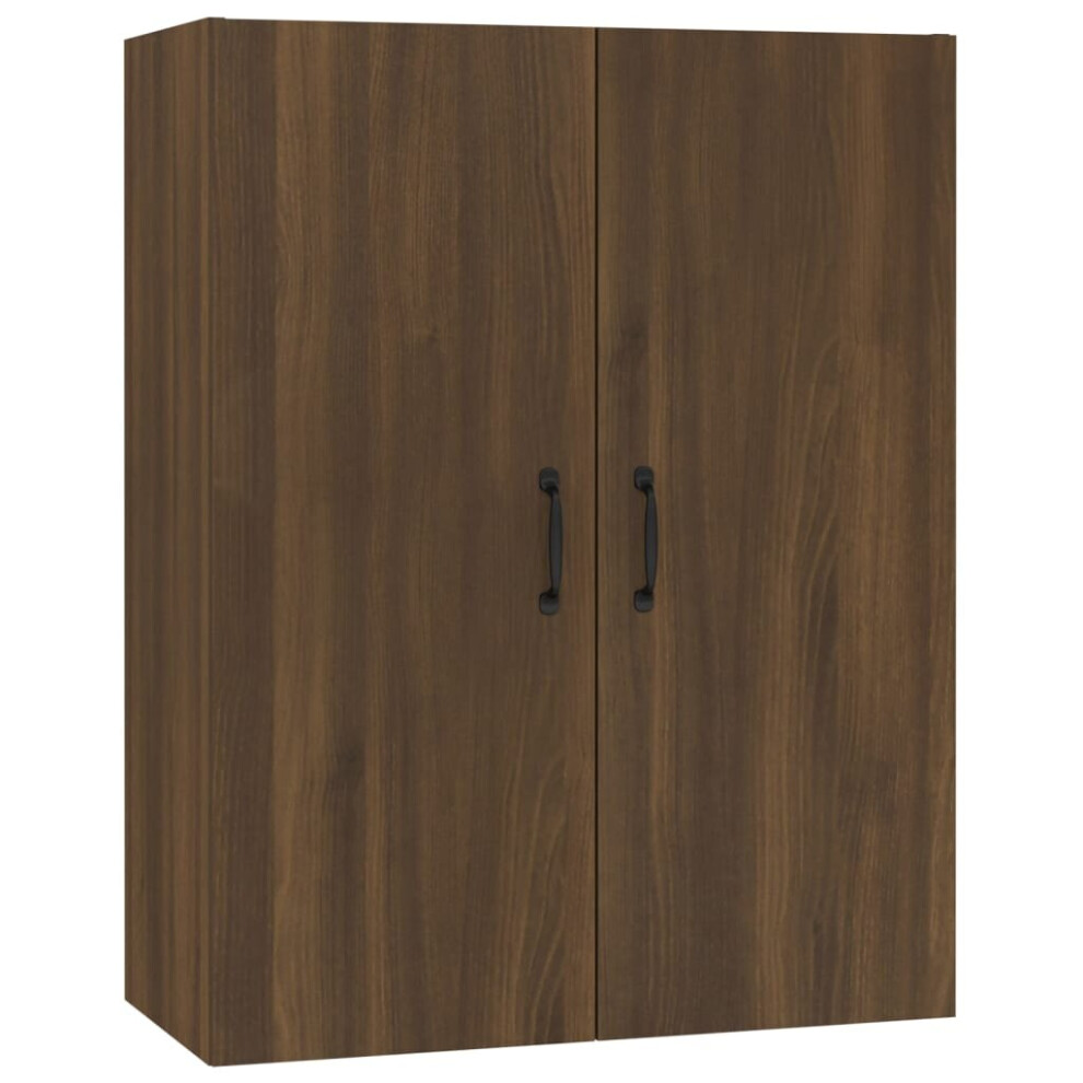 (Brown oak) vidaXL Hanging Cabinet Engineered Wood Floating Storage Cabinet Multi Colours