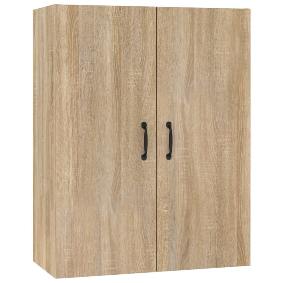 Vidaxl (Sonoma Oak) Hanging Cabinet Floating Cabinet Wall Storage Cabinet Engineered Wood