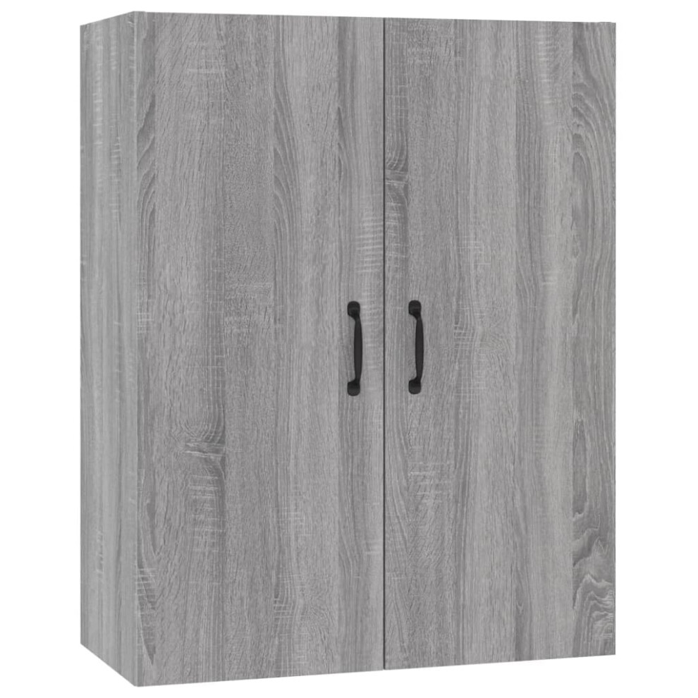 (Grey sonoma) vidaXL Hanging Cabinet Engineered Wood Floating Storage Cabinet Multi Colours