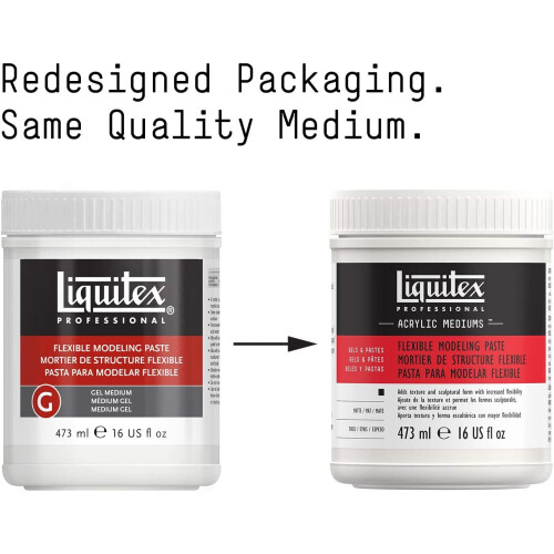 Liquitex 8916 Professional Flexible Modeling Paste Medium, 473 ml 1