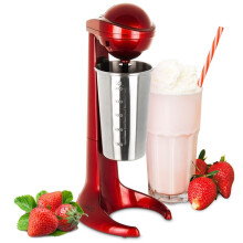 (Red) LIVIVO 100W Retro Milkshake Maker with Stand Mixer