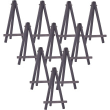 WANDIC Mini Wood Display Easel, 15 Pcs Black Tabletop Art Easel Painting Easels for Kids Artist Adults Students Classroom Display