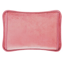 (Pink) ELECTRIC RECHARGEABLE HOT WATER BOTTLE BED HAND WARMER MASSAGING HEAT PAD