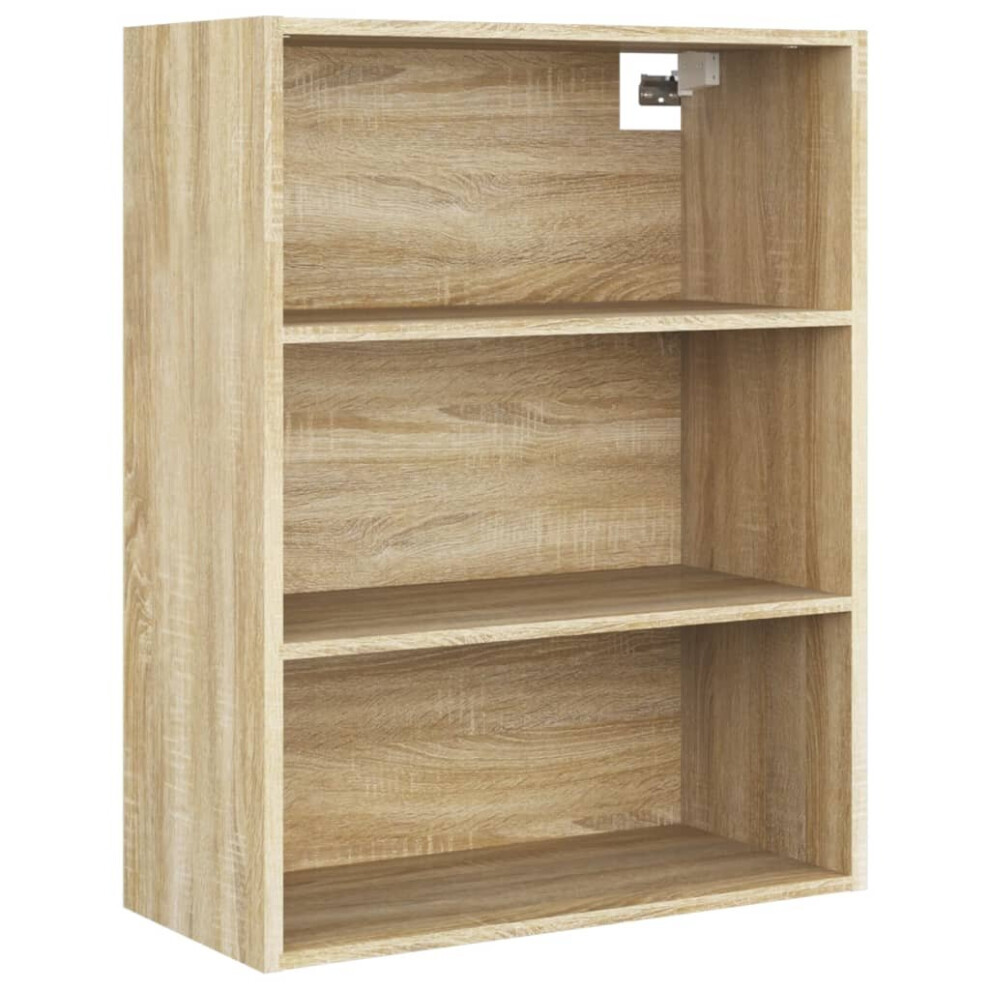 (Sonoma oak) vidaXL Hanging Wall Cabinet Storage Cabinet Wall Cupboard Floating Cabinet