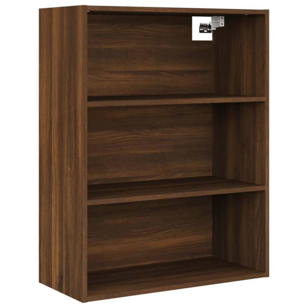 (Brown oak) vidaXL Hanging Wall Cabinet Indoor Floating Cabinet Furniture Multi Colours