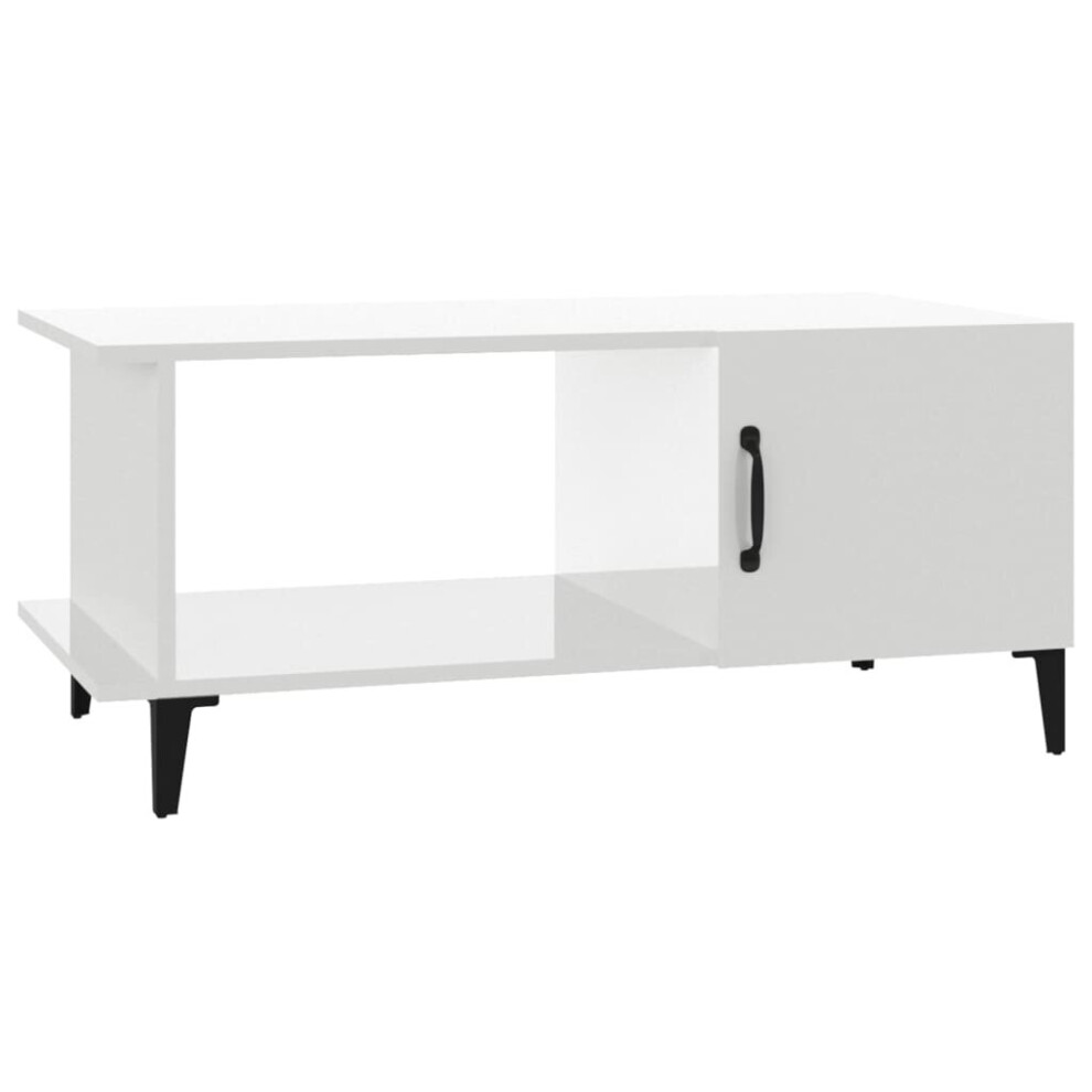 (High gloss white) vidaXL Coffee Table Engineered Wood Couch Centre Accent Table Multi Colours