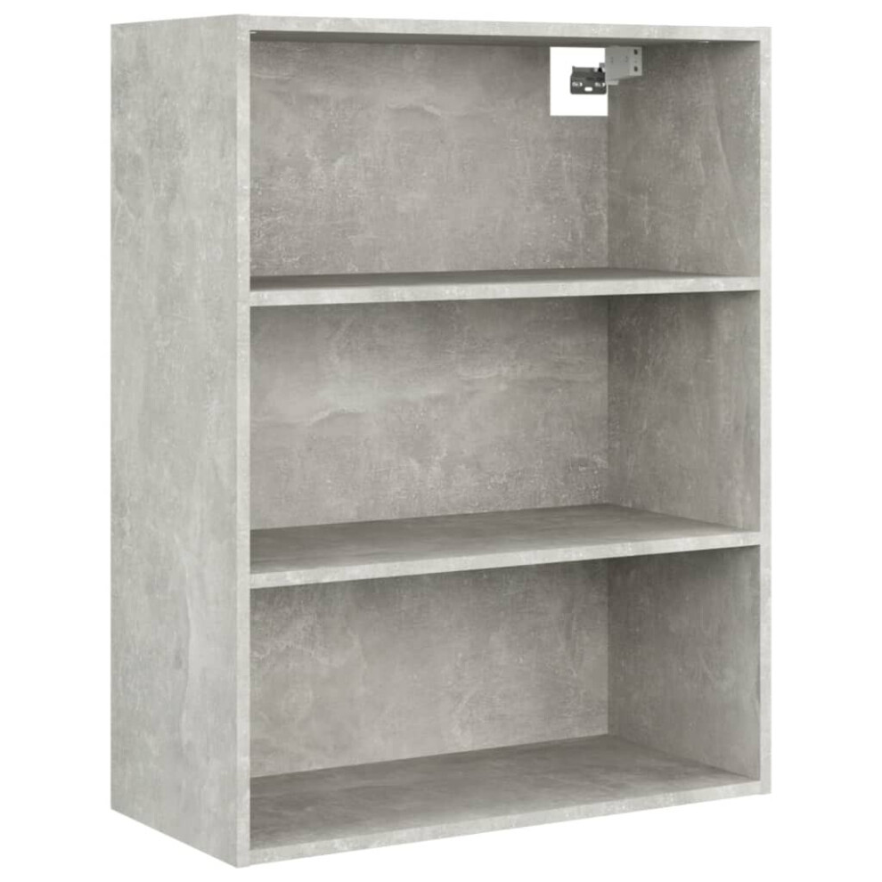 (Concrete grey) vidaXL Hanging Wall Cabinet Indoor Floating Cabinet Furniture Multi Colours