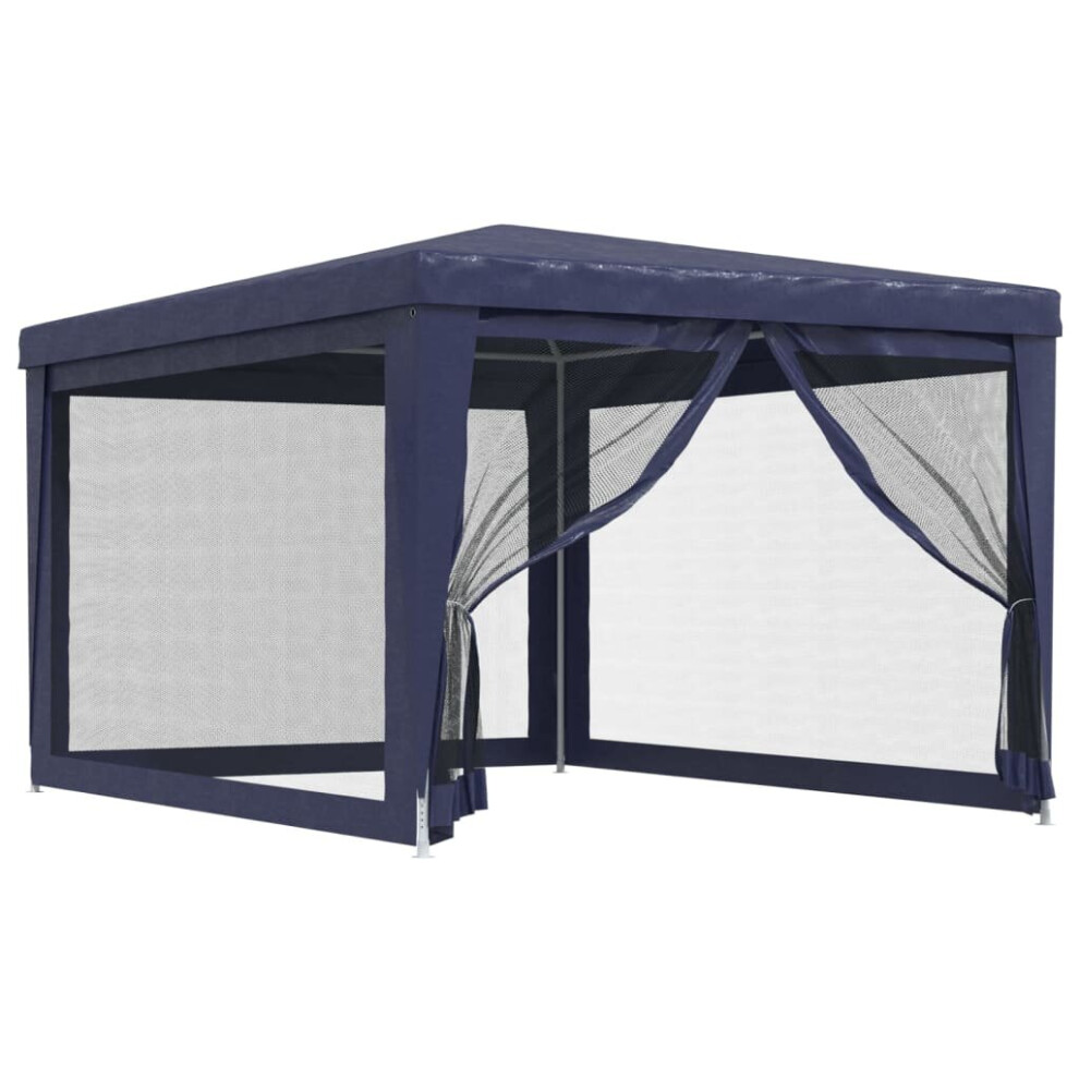 Vidaxl (Blue, 297 X 396 X 246 Cm (L X W X H)) Party Tent With Mesh Sidewalls Canopy Gazebo Multi Colours Multi Sizes