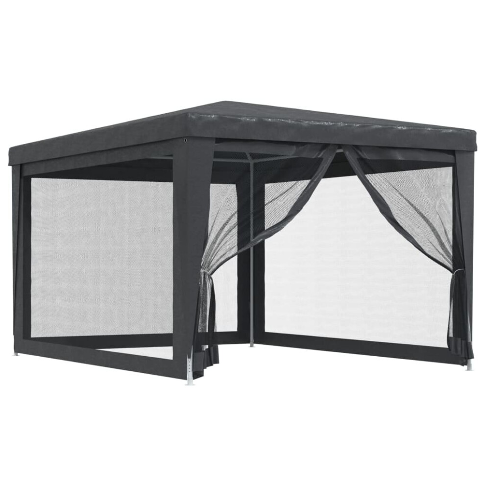 Vidaxl (Anthracite, 297 X 396 X 246 Cm (L X W X H)) Party Tent With Mesh Sidewalls Canopy Gazebo Multi Colours Multi Sizes