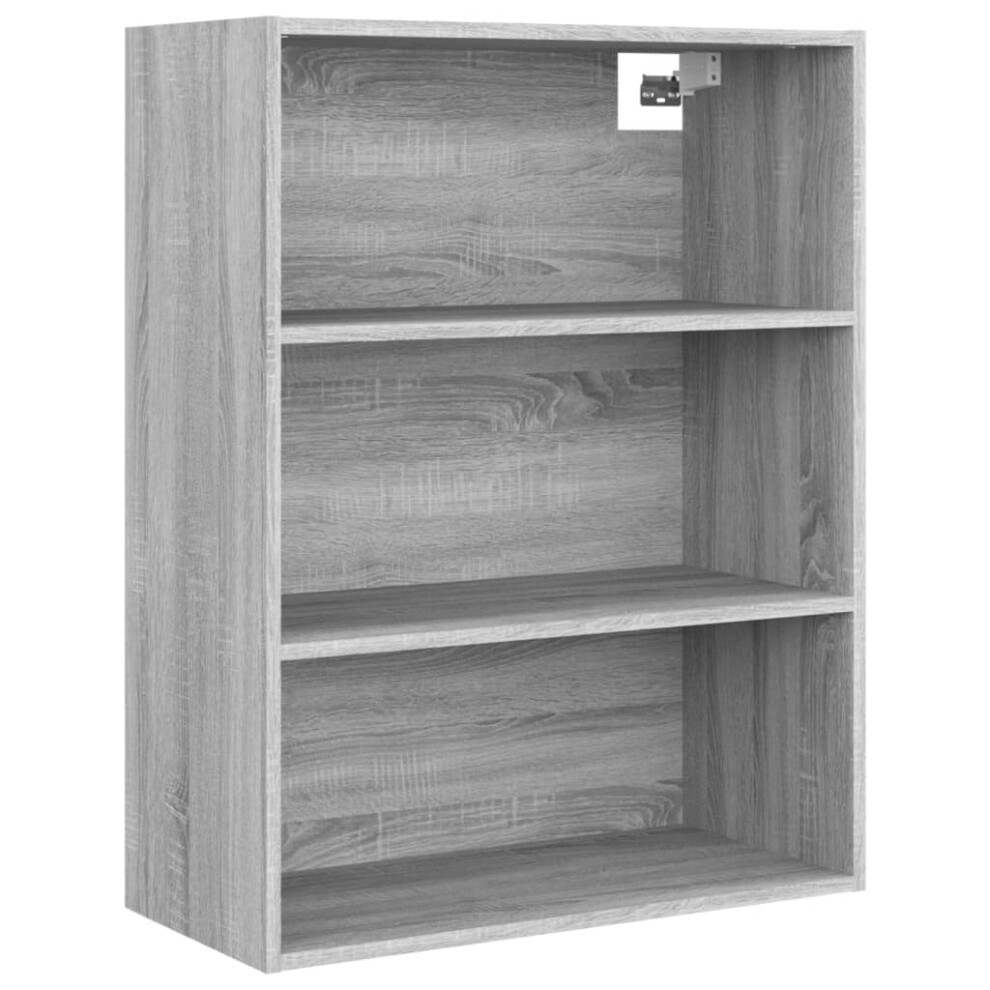 (Grey sonoma) vidaXL Hanging Wall Cabinet Storage Cabinet Wall Cupboard Floating Cabinet