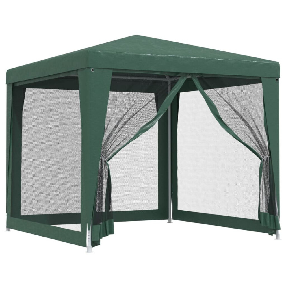 Vidaxl (Green, 250 X 250 X 245 Cm (L X W X H)) Party Tent With Mesh Sidewalls Canopy Gazebo Multi Colours Multi Sizes