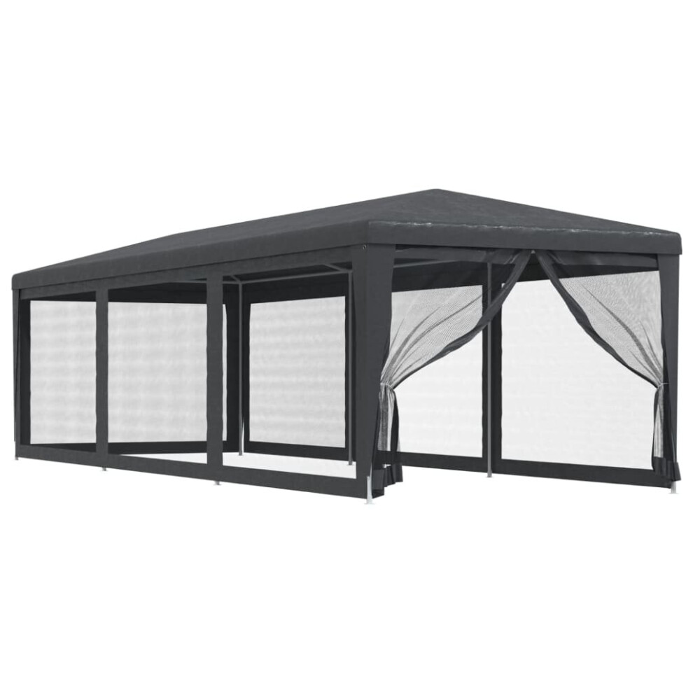 (Anthracite, 300 x 898 x 258 cm (L x W x H)) vidaXL Party Tent with Mesh Sidewalls Canopy Gazebo Multi Colours Multi Sizes