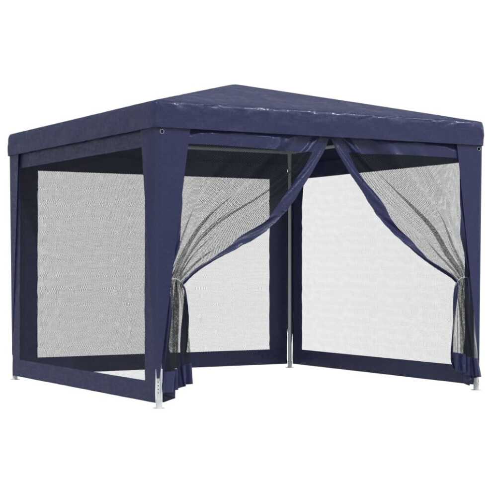 Vidaxl (Blue, 300 X 300 X 246 Cm (L X W X H)) Party Tent With Mesh Sidewalls Canopy Gazebo Multi Colours Multi Sizes