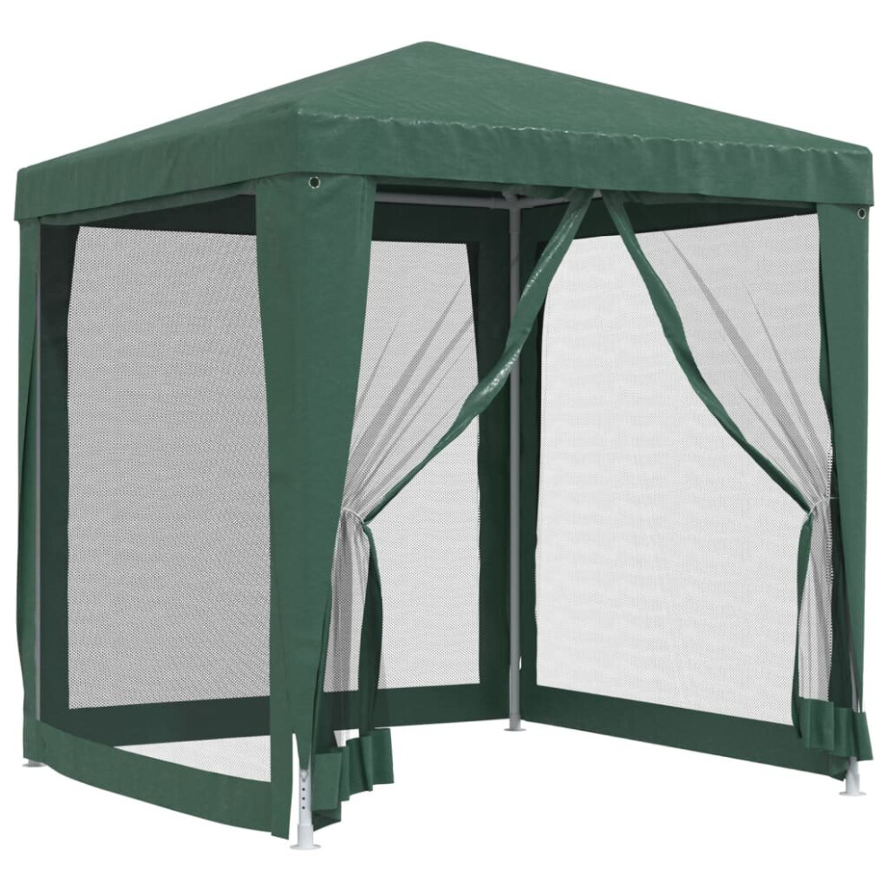 (Green, 200 x 200 x 240 cm (L x W x H)) vidaXL Party Tent with Mesh Sidewalls Canopy Gazebo Multi Colours Multi Sizes