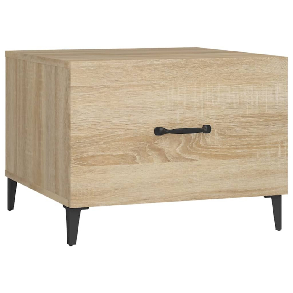 (Sonoma oak, 1) vidaXL 1/2x Coffee Table with Metal Legs End Centre Accent Table Multi Colours