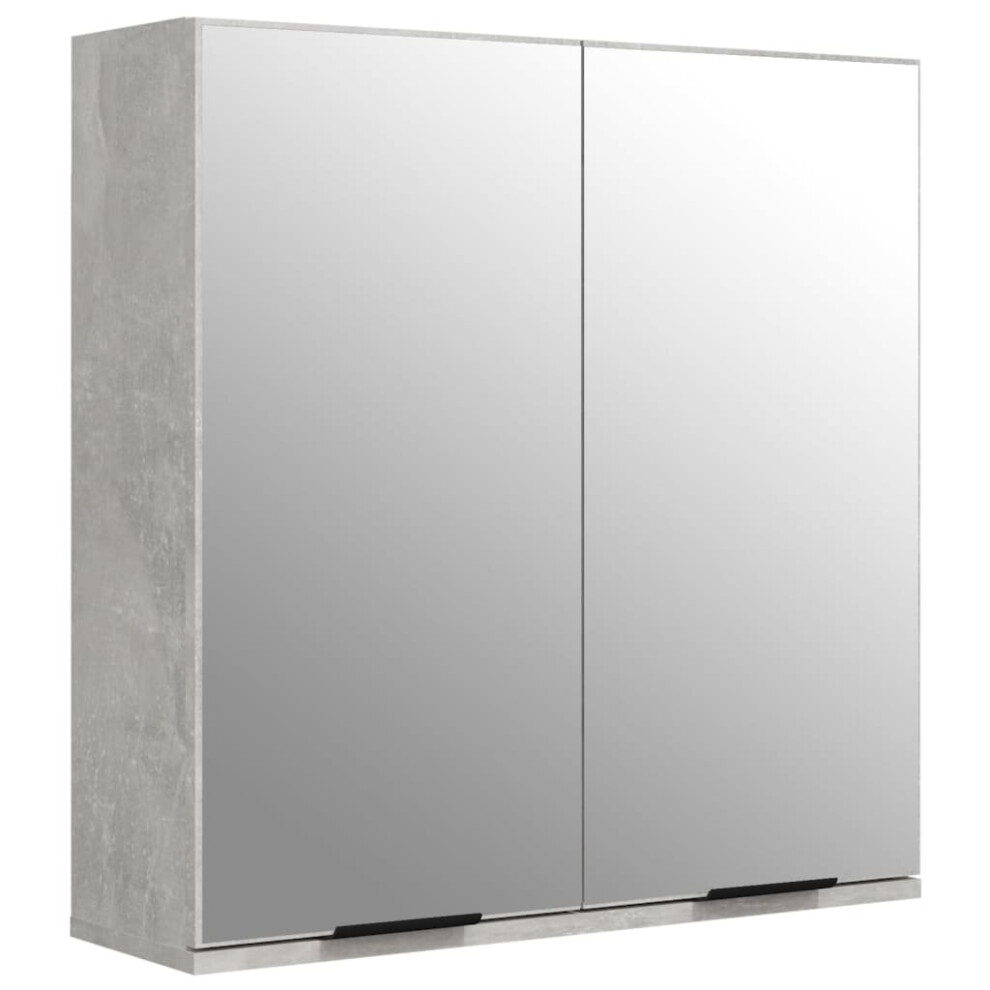 (Concrete grey) vidaXL Bathroom Mirror Cabinet Toilet Vanity Unit Wall Cabinet Multi Colours